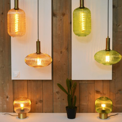 Szklana lampa wisząca Mohito SPHERE zielona Szklana lampa wisząca Mohito SPHERE zielona