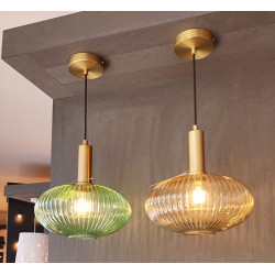 Szklana lampa wisząca Mohito SPHERE zielona Szklana lampa wisząca Mohito SPHERE zielona