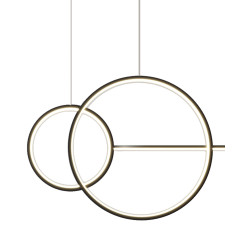 Pozioma Lampa wisząca NEW AGE LED czarna 120 nad stół Pozioma Lampa wisząca NEW AGE LED czarna 120 nad stół