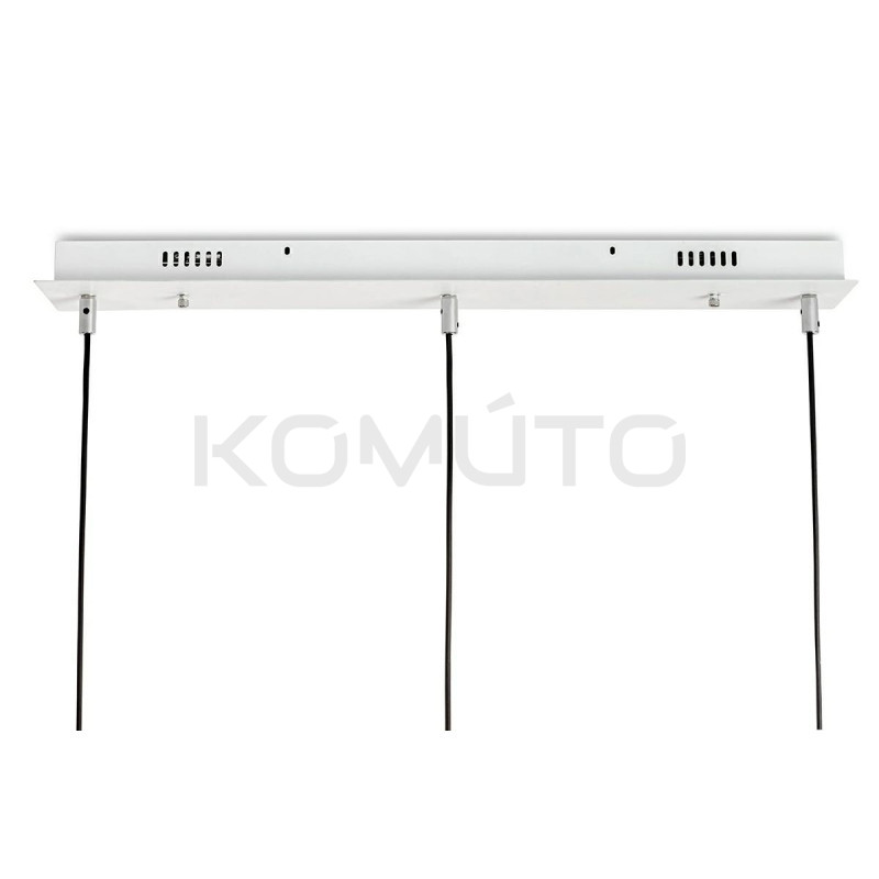 Lampa Wisząca Capri Line 3 biała jak bańki bąbelki do salonu