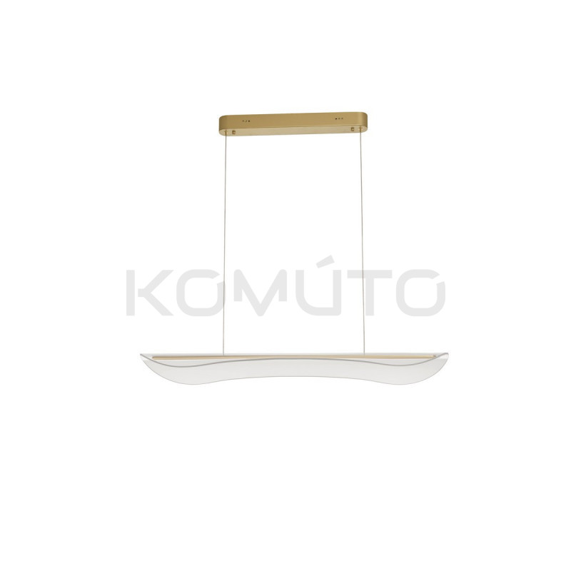 Duża lampa wisząca Light Long bezbarwny długi klosz nad stół