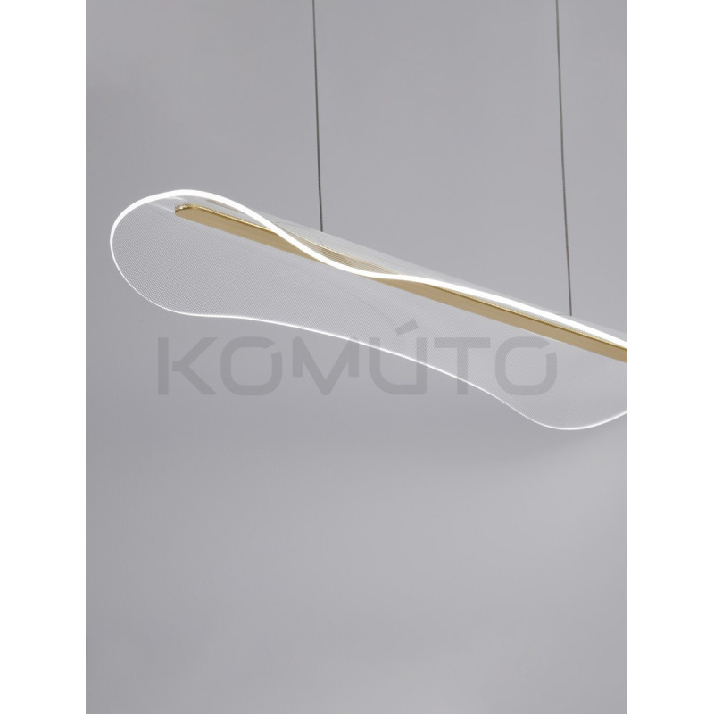 Duża lampa wisząca Light Long bezbarwny długi klosz nad stół Duża lampa wisząca Light Long bezbarwny długi klosz nad stół