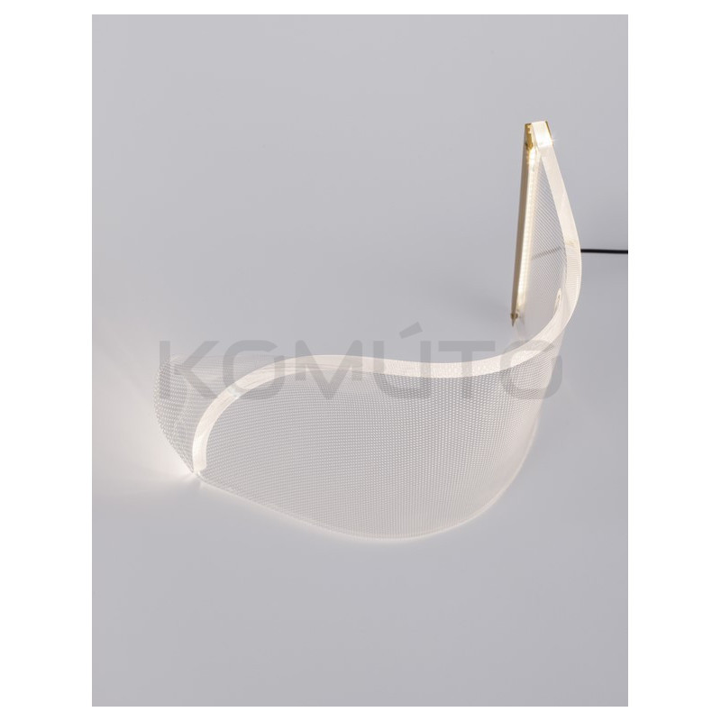 Lampa stołowa Blowin transparentna delikatna art wow LED