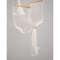 Lampa wisząca Blowin LED 6 kloszy jak dzwonki wietrzne Lampa wisząca Blowin LED 6 kloszy jak dzwonki wietrzne