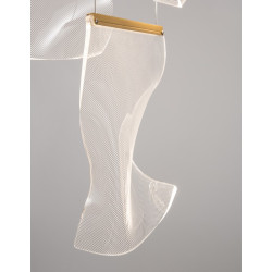 Lampa wisząca Blowin LED 6 kloszy jak dzwonki wietrzne Lampa wisząca Blowin LED 6 kloszy jak dzwonki wietrzne