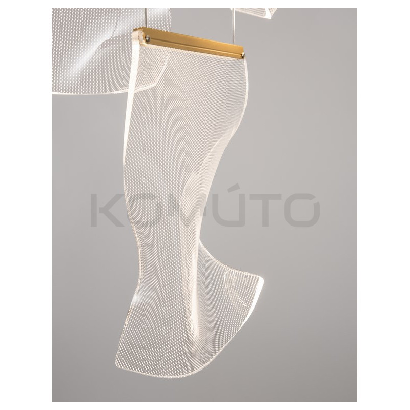 Lampa wisząca Blowin LED 6 kloszy jak dzwonki wietrzne Lampa wisząca Blowin LED 6 kloszy jak dzwonki wietrzne