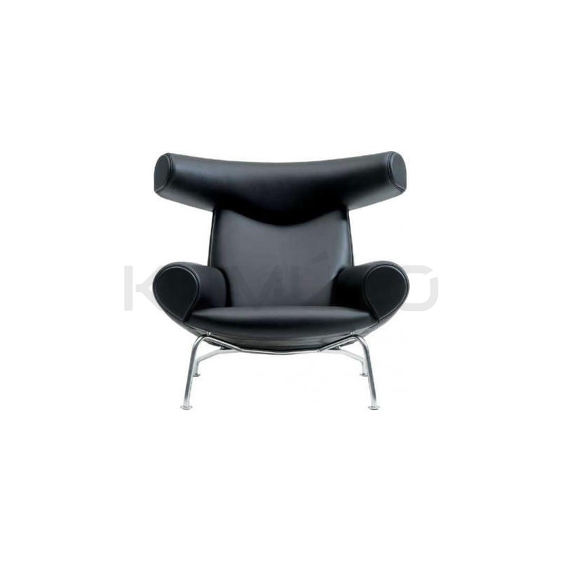 Fotel Wół Bauhaus w skórze inspirowany projektem OX CHAIR