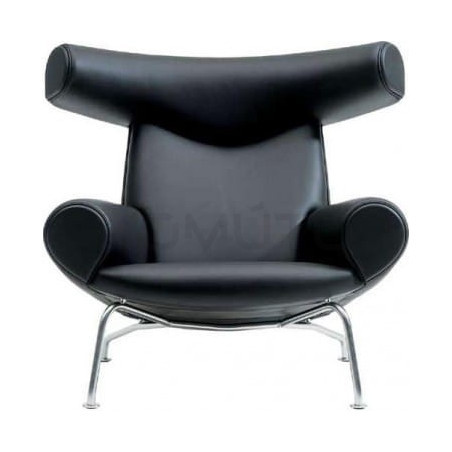 Fotel Wół Bauhaus w skórze inspirowany projektem OX CHAIR