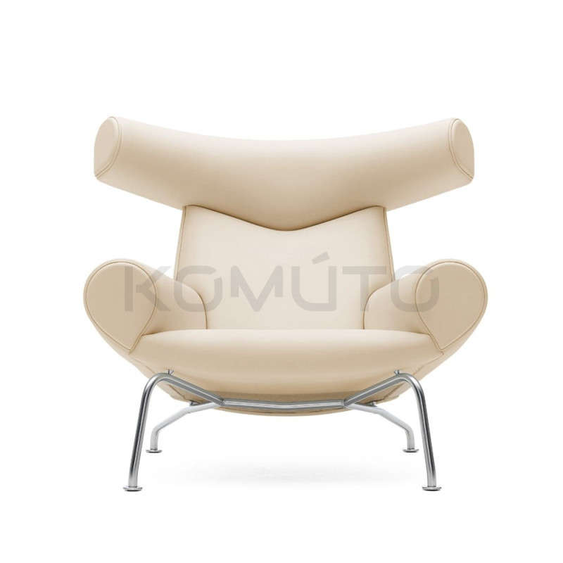 Fotel Wół Bauhaus w skórze inspirowany projektem OX CHAIR