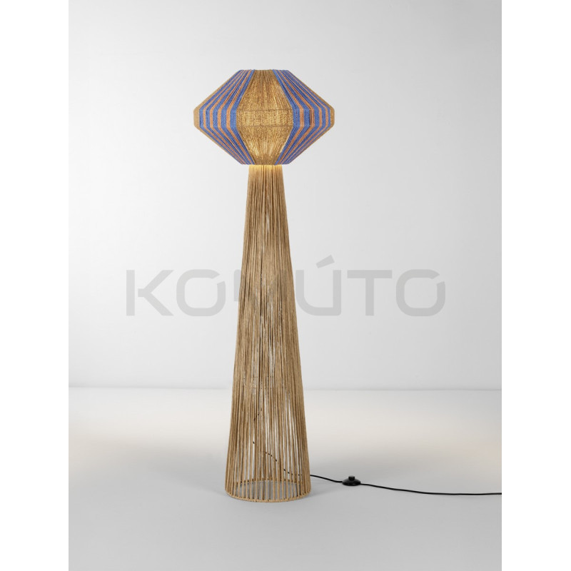 Lampa podłogowa Rope 152 sznurek naturalny niebieski Lampa podłogowa Rope 152 sznurek naturalny niebieski
