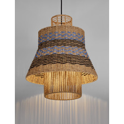 Lampa wisząca String nastrojowa lampa ze sznurka w stylu boho