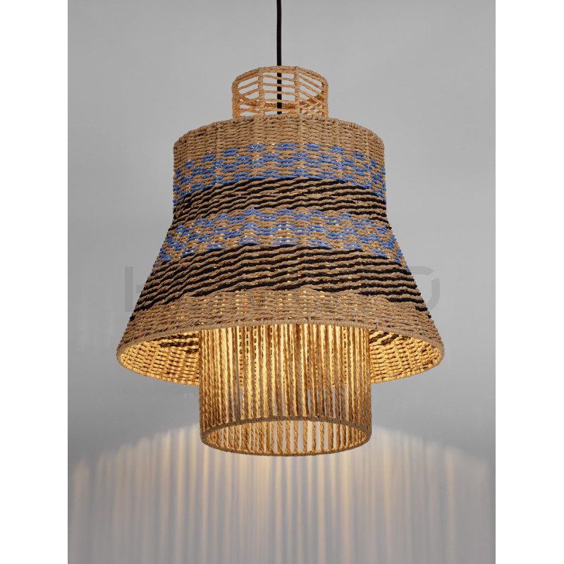 Lampa wisząca String nastrojowa lampa ze sznurka w stylu boho