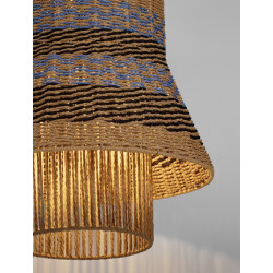 Lampa wisząca String nastrojowa lampa ze sznurka w stylu boho