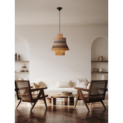 Lampa wisząca String nastrojowa lampa ze sznurka w stylu boho