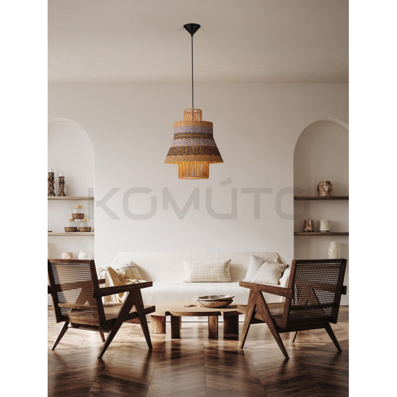 Lampa wisząca String nastrojowa lampa ze sznurka w stylu boho