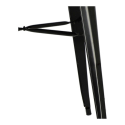 Metalowy Stół Paris Inspirowany Tolix czarny