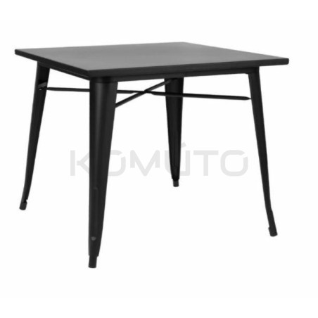 Metalowy Stół Paris Inspirowany Tolix czarny