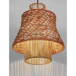 Lampa boho ze sznurka i hiacyntu String 40