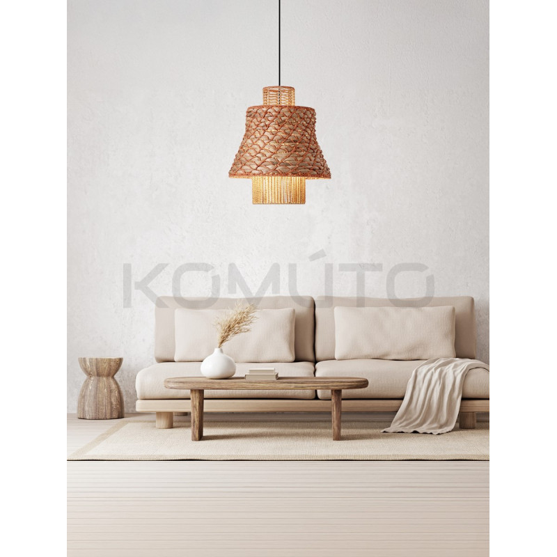 Lampa boho ze sznurka i hiacyntu String 40