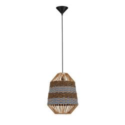 Retro lampa wisząca Boryna 30 sznurek naturalny