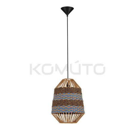 Retro lampa pleciona ze sznurka w stylu boho  Boryna 30