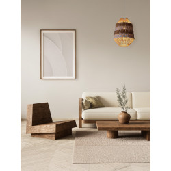 Retro lampa pleciona ze sznurka w stylu boho  Boryna 30 Retro lampa pleciona ze sznurka w stylu boho  Boryna 30