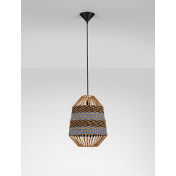 Retro lampa pleciona ze sznurka w stylu boho  Boryna 30 Retro lampa pleciona ze sznurka w stylu boho  Boryna 30