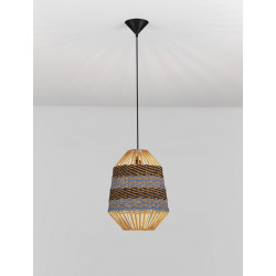 Retro lampa pleciona ze sznurka w stylu boho  Boryna 30 Retro lampa pleciona ze sznurka w stylu boho  Boryna 30