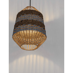 Retro lampa pleciona ze sznurka w stylu boho  Boryna 30 Retro lampa pleciona ze sznurka w stylu boho  Boryna 30