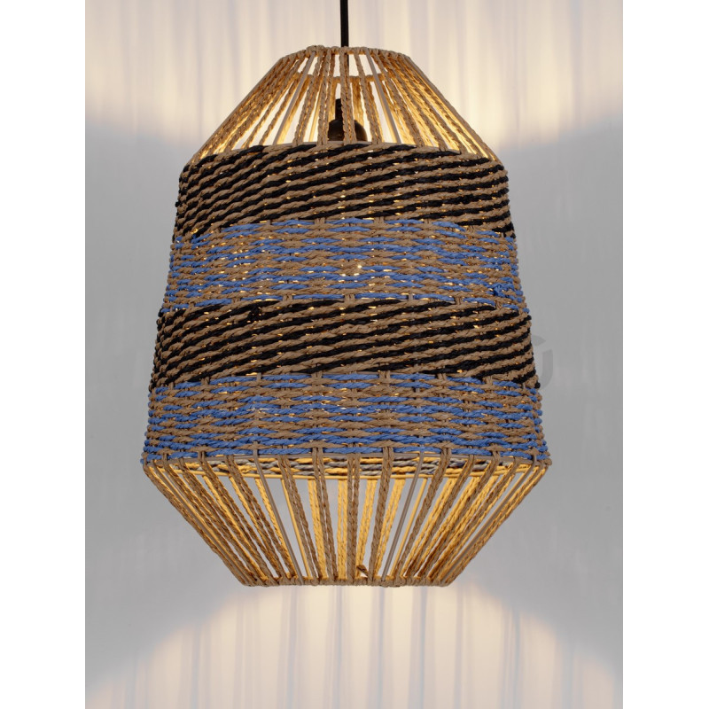 Retro lampa pleciona ze sznurka w stylu boho  Boryna 30 Retro lampa pleciona ze sznurka w stylu boho  Boryna 30