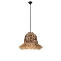 Lampa wisząca rafia hiacynt sznurek Katia brązowa 37