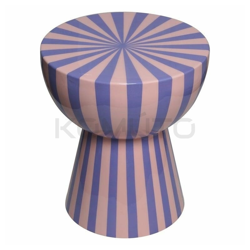 Stolik VALERIA różowo fioletowy aorystyczny zaskakujący szalony