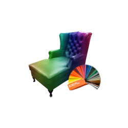 Skórzany Szezlong Chesterfield Coventry pikowane oparcie Skórzany Szezlong Chesterfield Coventry pikowane oparcie