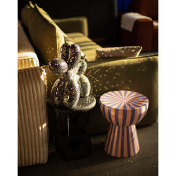 Stolik VALERIA różowo fioletowy aorystyczny zaskakujący szalony