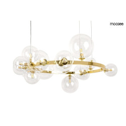 Lampa wisząca ALURE okrągła 85 złota