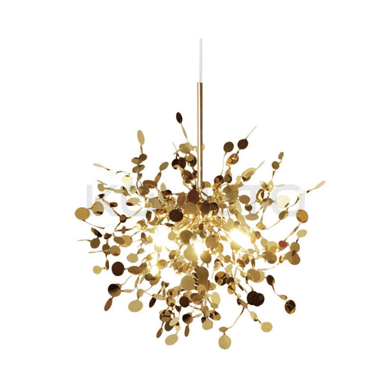 Lampa Wisząca Glamour MONETTI MONETE 40 złota nowoczesna Lampa Wisząca Glamour MONETTI MONETE 40 złota nowoczesna