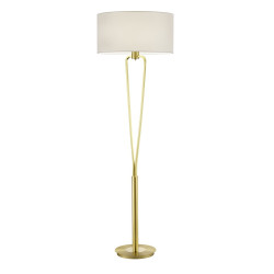 Lampa podłogowa Gracja złoto biała