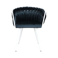 Krzesło Larissa białe nogi plecione oparcie wybór koloru Krzesło Larissa białe nogi plecione oparcie wybór koloru