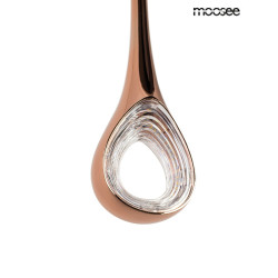 Pionowa Lampa wisząca VUELO miedziana łezka kropla błyszcząca Pionowa Lampa wisząca VUELO miedziana łezka kropla błyszcząca