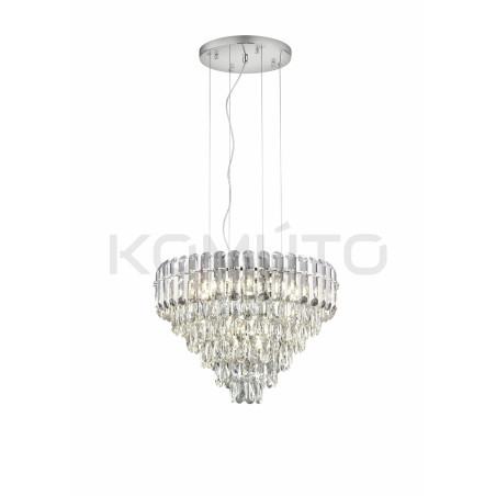 Luksusowy żyrandol Queen chrom – elegancja w stylu glamour
