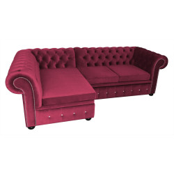 Narożnik Chesterfield rozkładany z pojemnikiem Normal Relax 160x260