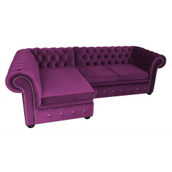 Narożnik Chesterfield rozkładany z pojemnikiem Normal Relax 160x260