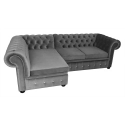 Narożnik Chesterfield rozkładany z pojemnikiem Normal Relax 160x260
