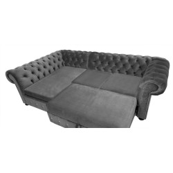 Narożnik Chesterfield rozkładany z pojemnikiem Normal Relax 160x260
