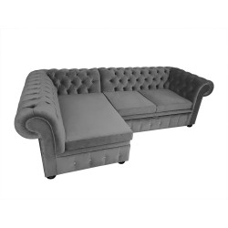 Narożnik Chesterfield rozkładany z pojemnikiem Normal Relax 160x260