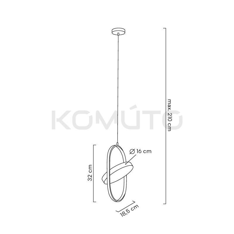 Lampa wisząca SPINNER 19