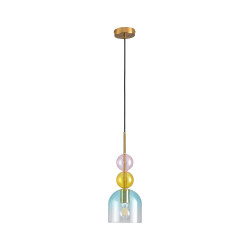 Lampa PASTELLO BLUE – Szklane klosze, pastelowe światło Lampa PASTELLO BLUE – Szklane klosze, pastelowe światło