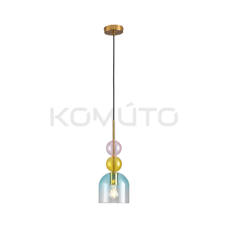 Lampa PASTELLO BLUE – Szklane klosze, pastelowe światło Lampa PASTELLO BLUE – Szklane klosze, pastelowe światło