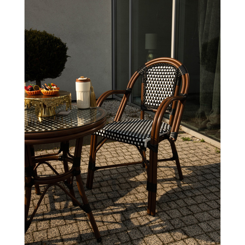 Stół okrągły Caffe Paris 60 kawiarniany na taras do ogrodu Stół okrągły Caffe Paris 60 kawiarniany na taras do ogrodu