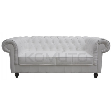 Sofa Chesterfield w skórze Canon 2 osobowa | Komuto.pl